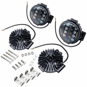 4ピース 7インチ 200W ラウンド オフ ロード DRL LED ワーク ライト 適用: フォークリフト AL-NN-3098 AL