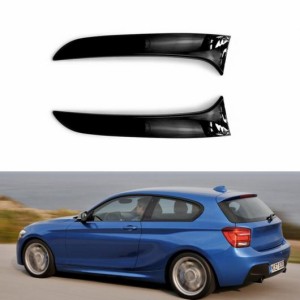 リア 後方 ウインドウ スポイラー サイド ストリップ カバー トリム 適用: BMW 1シリーズ F20 F21 2012-2019 エクステリア キット ブラッ
