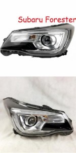 1ピース 2016-2018 バンパー ヘッド ライト 適用: スバル フォレスター ヘッドライト LED DRL 1ピース 右側・1ピース 左側 スバル フォレ