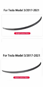 適用: テスラ/TESLA モデル 3 2017-2021 スポイラー ABS カーボンファイバー ウイング リア トランク リップ ウイング リア トランク ス