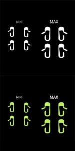 AL 8ピース/セット ドア オープン EXIT ステッカー デカール 適用: テスラ/TESLA モデル 3 インテリア 装飾 ドア ルミナス ホワイト・蛍