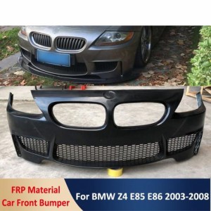 1M タイプ FRP 未塗装 Z4 ボディ キット フロント バンパー リップ プロテクター 適用: BMW Z4 E85 E86 2003-2008 未塗装 AL-OO-2333 AL