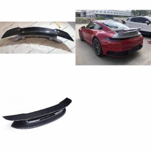 カーボンファイバー リア テール ウイング トランク リップ スポイラー 適用: ポルシェ/PORSCHE 911 992 2019 2020 2021 ハーフ カーボン