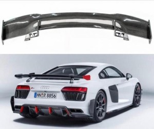 GT リアル カーボンファイバー リア ウイング トランク リップ テール スポイラー 適用: アウディ/AUDI R8 V8 V10 GT 2007-2021 AL-OO-32