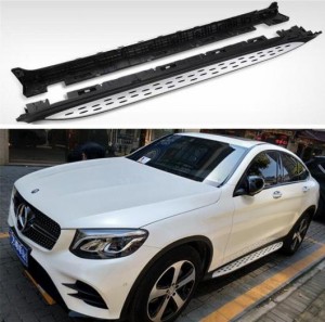 ペダル ランニング ボード サイド ステップ バー ドア 適用: メルセデス・ベンツ GLC クーペ C253 GLC200 GLC260 GLC300 2016-2020 AL-OO