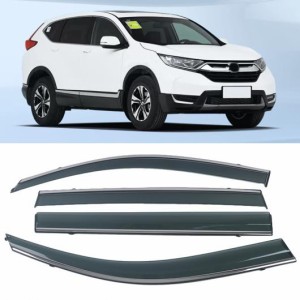 適用: ホンダ CRV CR-V 2017-2021 クローム モールディング トリム ストリップ ウィンド バイザー デフレクタ ドア サイド ウインドウ エ