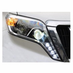 適用: トヨタ 2015-2017 プラド LED ヘッドライト LED DRL LED ヘッド ランプ LED レンズ ヘッドライト アクセサリー AL-OO-8276 AL