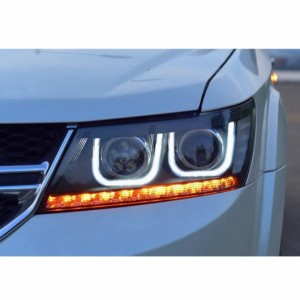 ヘッド ランプ 適用: ダッジ/DODGE ジャーニー JCUV ヘッドライト フリーモント LED ヘッドライト H7 D2H HID オプション エンジェル ア