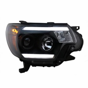 適用: トヨタ タコマ ヘッドライト 2012-2015 タコマ LED ヘッドライト LED DRL バイキセノン レンズ ヘッド ランプ アクセサリー ロー 