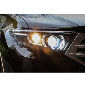 適用: トヨタ 2012-2014 ハイランダー ヘッドライト LED ヘッドライト LED DRL エンジェル アイ HID ヘッドライト アクセサリー 6000K LE