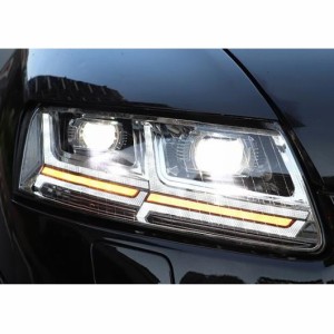 テール ランプ 適用: アウディ/AUDI A6 2005-2011 LED ヘッドライト BI-LED レンズ DRL+ウインカー ダイナミック オール LED AL-OO-8558 