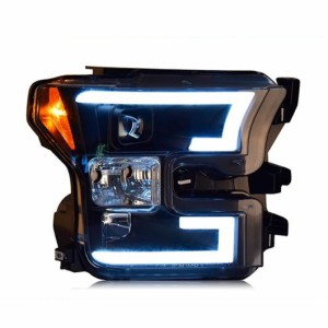 適用: フォード/FORD ラプター F150 2015-2018 ヘッドライト ラプター ヘッド ランプ LED DRL フロント バイキセノン レンズ ダブル ビー