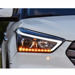 ヘッドライト ヘッドライト 適用: ヒュンダイ/現代/HYUNDAI クレタ 2015 LED ヘッドライト IX25 ヘッド ランプ LED デイタイムランニング