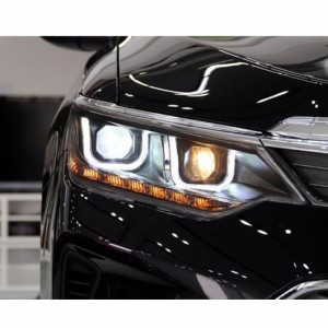 適用: トヨタ カムリ ヘッドライト 2015-2017 カムリ V55 LED ヘッドライト LED DRL レンズ ダブル ビーム H7 HID キセノン 4300K〜8000K