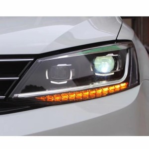 ヘッドライト 適用: VW ジェッタ LED ヘッドライト ヘッド ランプ 2011-2017 VW ジェッタ LED デイタイムランニングライト LED DRL バイ