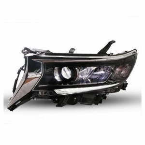 適用: プラド フロント ライト ヘッドライト トヨタ プラド LC200 2018 LED ヘッドライト ダイナミック ウインカー DRL ハイ ロー ランプ