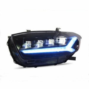 適用: トヨタ ハイランダー ヘッドライト 2009-2011 ハイランダー LED ヘッドライト DRL レンズ ダブル ビーム H7 HID キセノン バイキセ