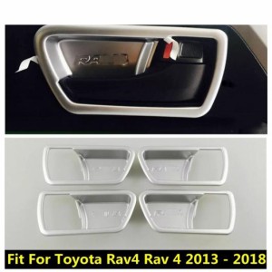 アクセサリー 適用: トヨタ RAV4 RAV 4 2013-2018 インナー サイド ドア ハンドル ボウル モールディング 装飾 カバー キット トリム エ