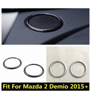 AL アクセサリー 適用: MAZDA2 デミオ 2015-2021 ABS フロント ダッシュボード スピーカー オーディオ サウンド フレーム リング モール