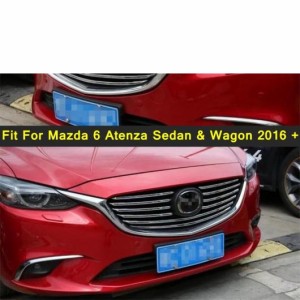 フロント グリル グリル カバー ベゼル トリム 10 ピース 適用: MAZDA6 アテンザ セダン ＆ ワゴン 2016 2017/ABS エクステリア パーツ A