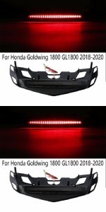 AL オートバイ リア トランク ラゲッジ ラック LED ブレーキ ライト 適用: ホンダ ゴールドウイング 1800 GL1800 2018-2020 ブラック・ク