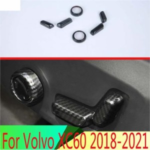 適用: ボルボ/VOLVO XC60 2018-2021 S90 V90CC XC90 カーボンファイバー調 インテリア インナー シート アジャスター 調整 スイッチ ノブ