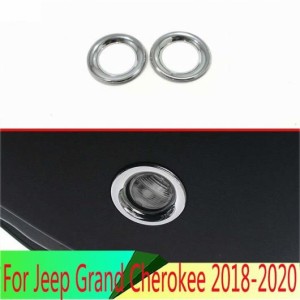 AL 適用: ジープ/JEEP グランド チェロキー/CHEROKEE 2018-2020 アクセサリー ABS クローム リア ドア リード ランプ シェード 装飾 フレ