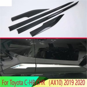 適用: トヨタ C-HR CHR AX10 2019 2020 ABS クローム サイド ドア ボディ モールディング モールディング トリム AL-QQ-4823 AL