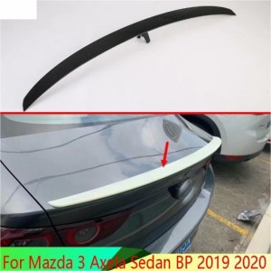 適用: MAZDA3 アクセラ セダン BP 2019 2020 カーボンファイバー調 サイド リア ウインドウ スポイラー カバー トリム モールディング ガ