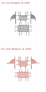 適用: ジープ/JEEP ラングラー JK JL 2007-2020〜 トランク ルーフ ラゲッジ キャリア カーゴ バスケット トレイル ネット ラングラー ブ