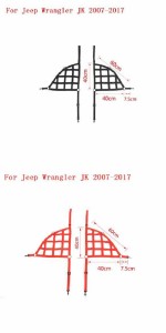 適用: ジープ/JEEP ラングラー JK JL 2007-2020〜 トランク ルーフ ラゲッジ キャリア カーゴ バスケット トレイル ネット ラングラー JK