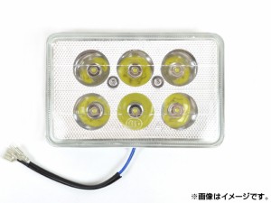 AP ヘッドライト クリアレンズ 6連 汎用 AP-BIKE-LEDHL-B 2輪