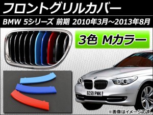 フロントグリルカバー BMW-FGC-5S11Y 入数：1セット(3個) BMW 5シリーズ F10/F11/F18 前期 2010年03月〜2013年08月 3色 Mカラー AP-☆