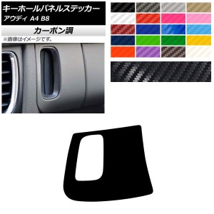 キーホールパネルステッカー カーボン調 右ハンドル用 アウディ A4 B8 2008年03月〜2016年02月 選べる20カラー AP-CF4261