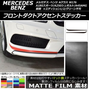 フロントダクトアクセントステッカー Aクラス W176 A180スポーツ/A250シュポルト/A45AMG マット調 色グループ1 AP-CFMT2743 入数：1セッ