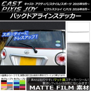 バックドアラインステッカー キャスト アクティバ/スタイル/スポーツ / ピクシスジョイ C/F/S マット調 色グループ1 AP-CFMT784