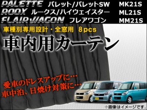 車種別専用カーテンセット マツダ フレアワゴン MM21S 2012年〜2013年 入数：1セット(8枚) AP-CS07