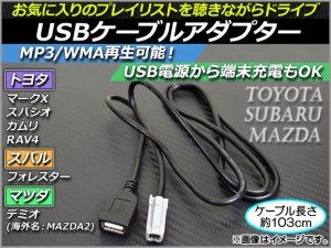 AP USBケーブルアダプター 約103cm 12V USBポート 汎用 AP-EC014