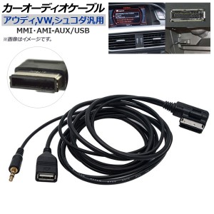 カーオーディオケーブル アウディ,フォルクスワーゲン,シュコダ汎用 MMI・AMI-AUX/USB AP-EC205