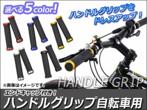 AP ハンドルグリップ エンドキャップ付き 自転車用 選べる5カラー AP-MTBHG001 入数：1セット(左右)