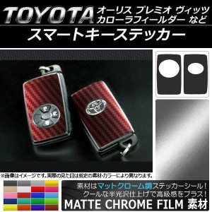 スマートキーステッカー マットクローム調 選べる20カラー 入数：1セット(2枚) AP-MTCR1731