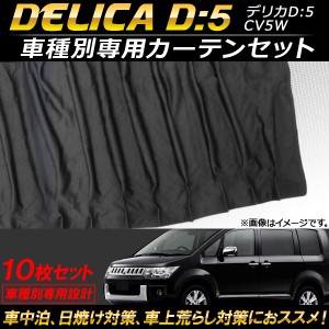 車種別専用カーテンセット ミツビシ デリカ D：5 CV5W 2007年02月〜 AP-SD250 入数：1セット(10枚)