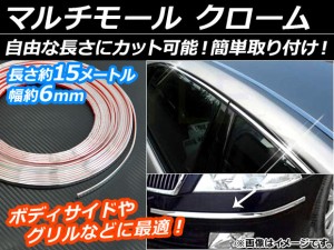 AP マルチモール クローム 幅約6mm 長さ約15メートル AP-XT001-CR