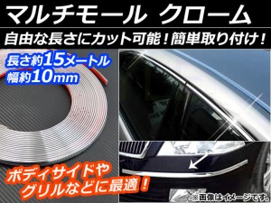 AP マルチモール クローム 幅約10mm 長さ約15メートル AP-XT003-CR