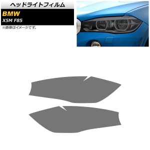 ヘッドライトフィルム BMW X5 M F85 2013年〜2019年 スモーク TPU素材 AP-XT1803-SM 入数：1セット(左右)