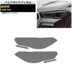 ヘッドライトフィルム BMW X6 M F96 2020年〜 スモーク TPU素材 AP-XT1813-SM 入数：1セット(左右)