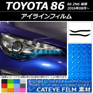 アイラインフィルム トヨタ 86 ZN6 後期 2016年08月〜 キャットアイタイプ 選べる12カラー AP-YLCT002 入数：1セット(2枚)