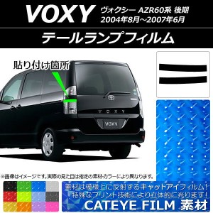 テールランプフィルム キャットアイタイプ トヨタ ヴォクシー AZR60系 後期 2004年08月〜2007年06月 選べる12カラー 入数：1セット(2枚) 