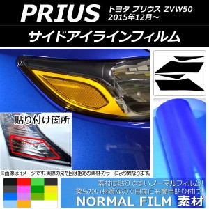 サイドアイラインフィルム ノーマルタイプ トヨタ プリウス ZVW50 2015年12月〜 選べる14カラー 入数：1セット(2枚) AP-YLNM027