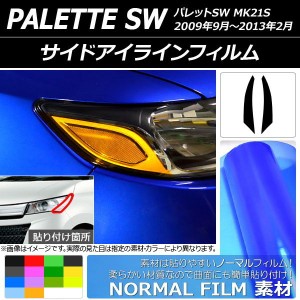 サイドアイラインフィルム ノーマルタイプ スズキ パレットSW MK21S 2009年09月〜2013年02月 選べる14カラー 入数：1セット(2枚) AP-YLNM